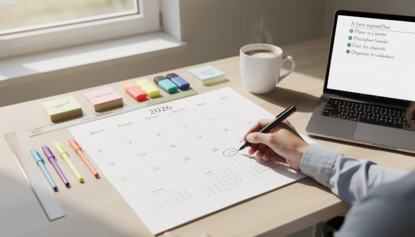 Calendrier à créer : les meilleures astuces pour organiser votre année 2026